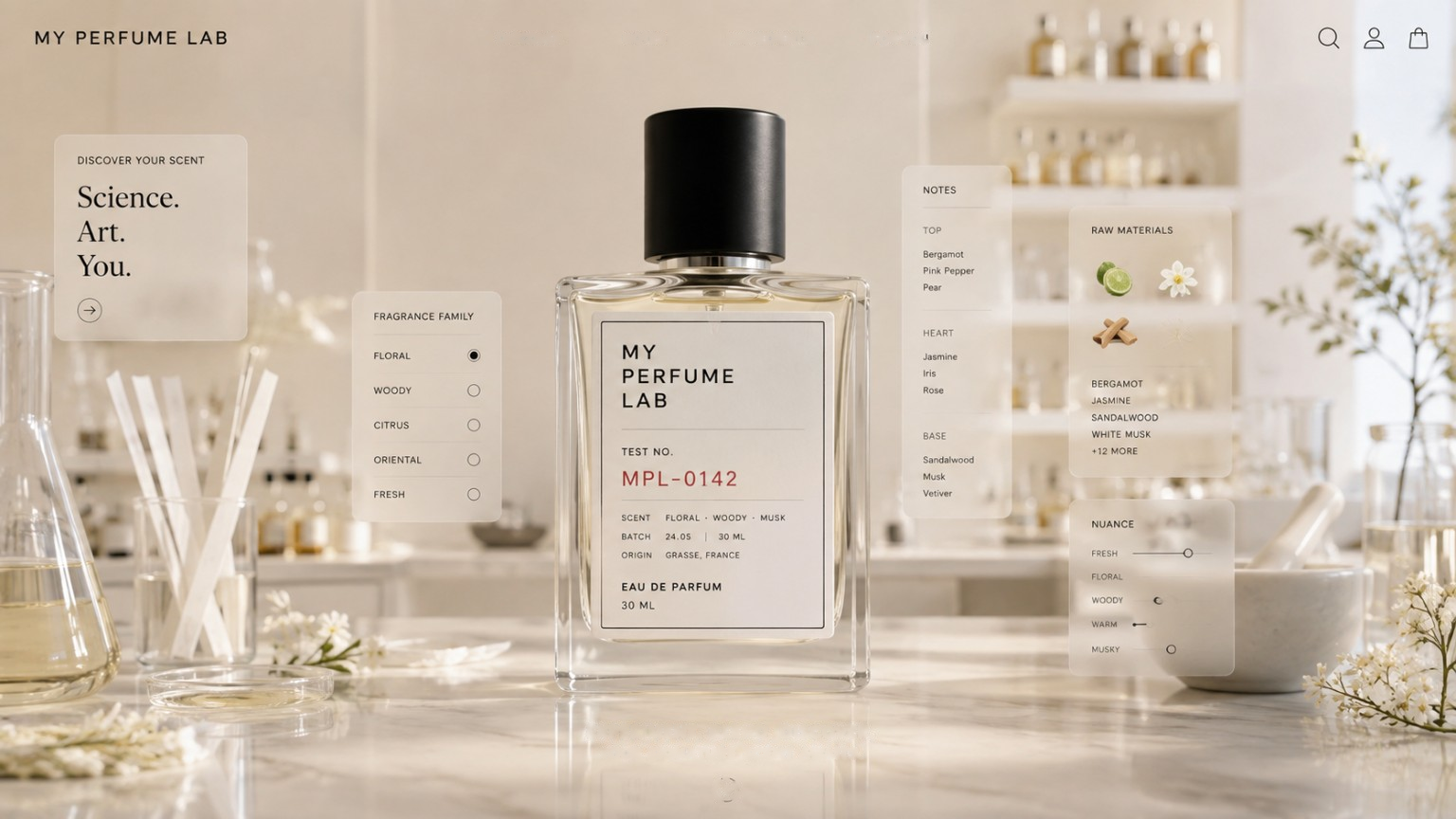 My Perfume Lab fragrance laboratory